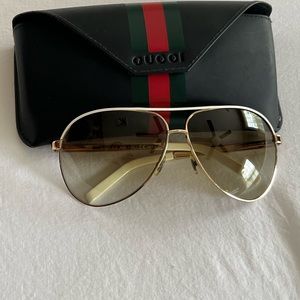 Gucci Aviators Brown Lens